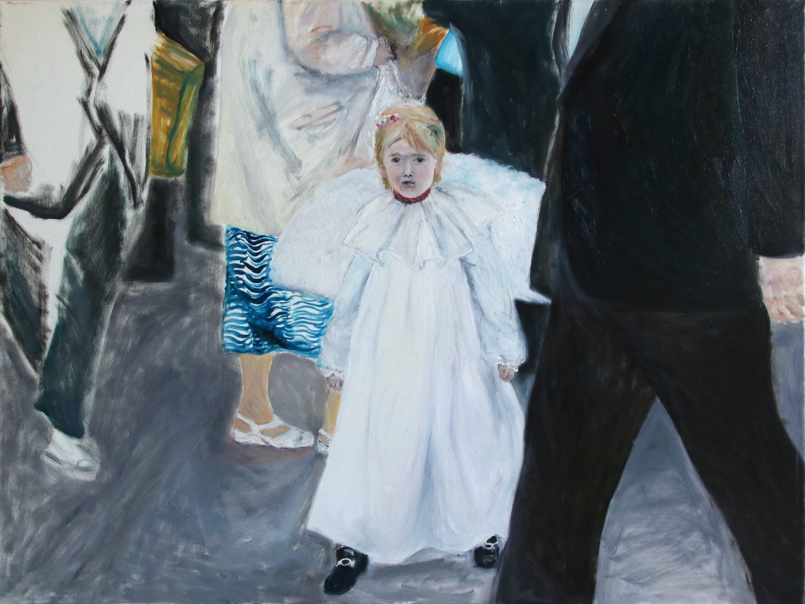 „Polnisches Mädchen 1“ 2006 © Andrea Freiberg, oil and acryl on canvas, 60 x 80 cm