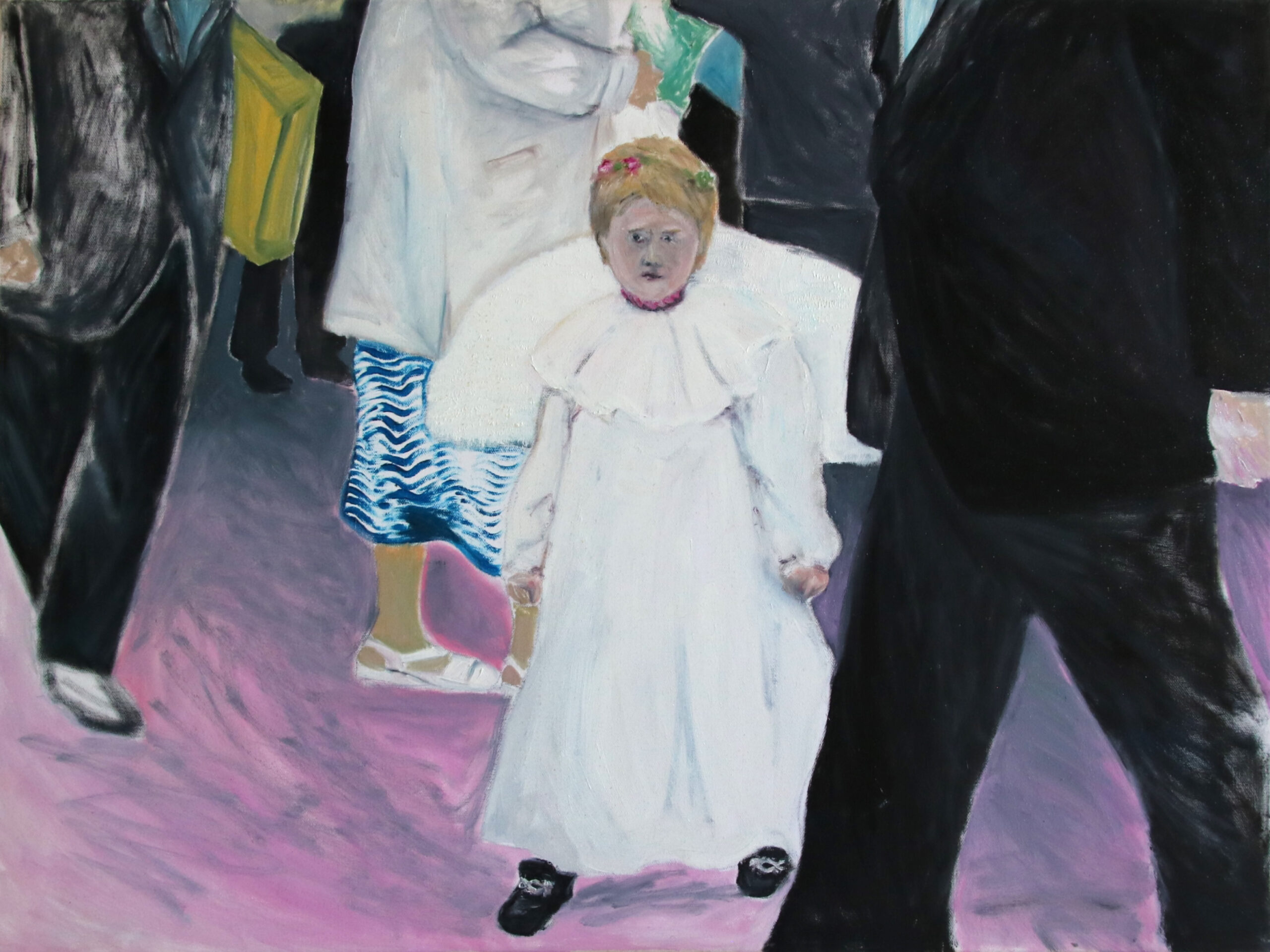 „Polnisches Mädchen 1“ 2006 © Andrea Freiberg, oil and acryl on canvas, 60 x 80 cm