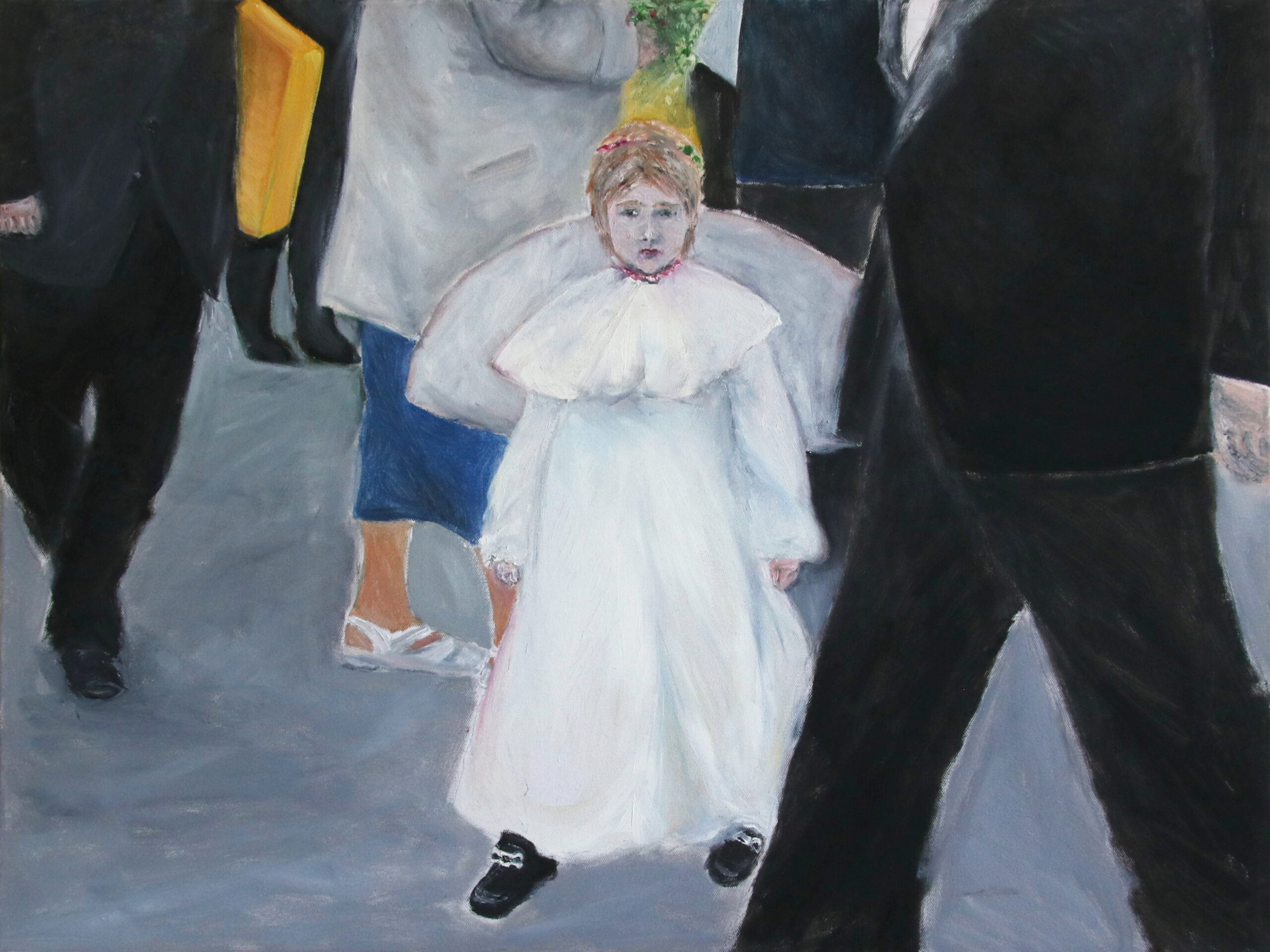„Polnisches Mädchen 1“ 2006 © Andrea Freiberg, oil and acryl on canvas, 60 x 80 cm