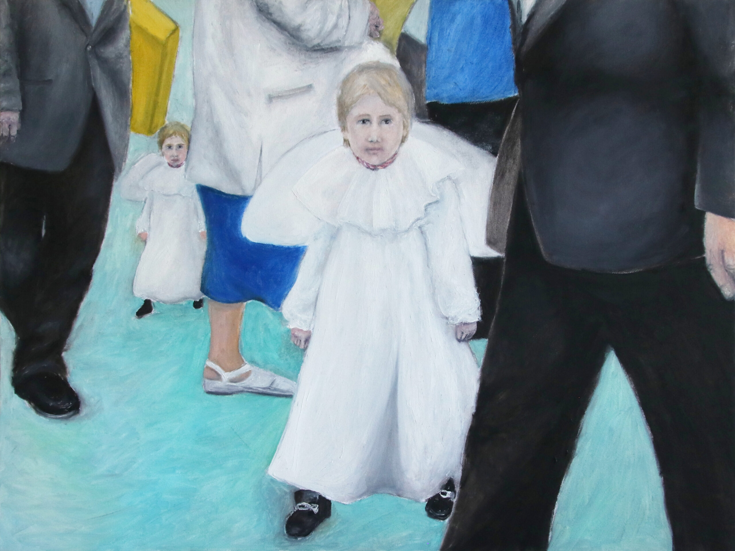 „Polnisches Mädchen 1“ 2006 © Andrea Freiberg, oil and acryl on canvas, 60 x 80 cm