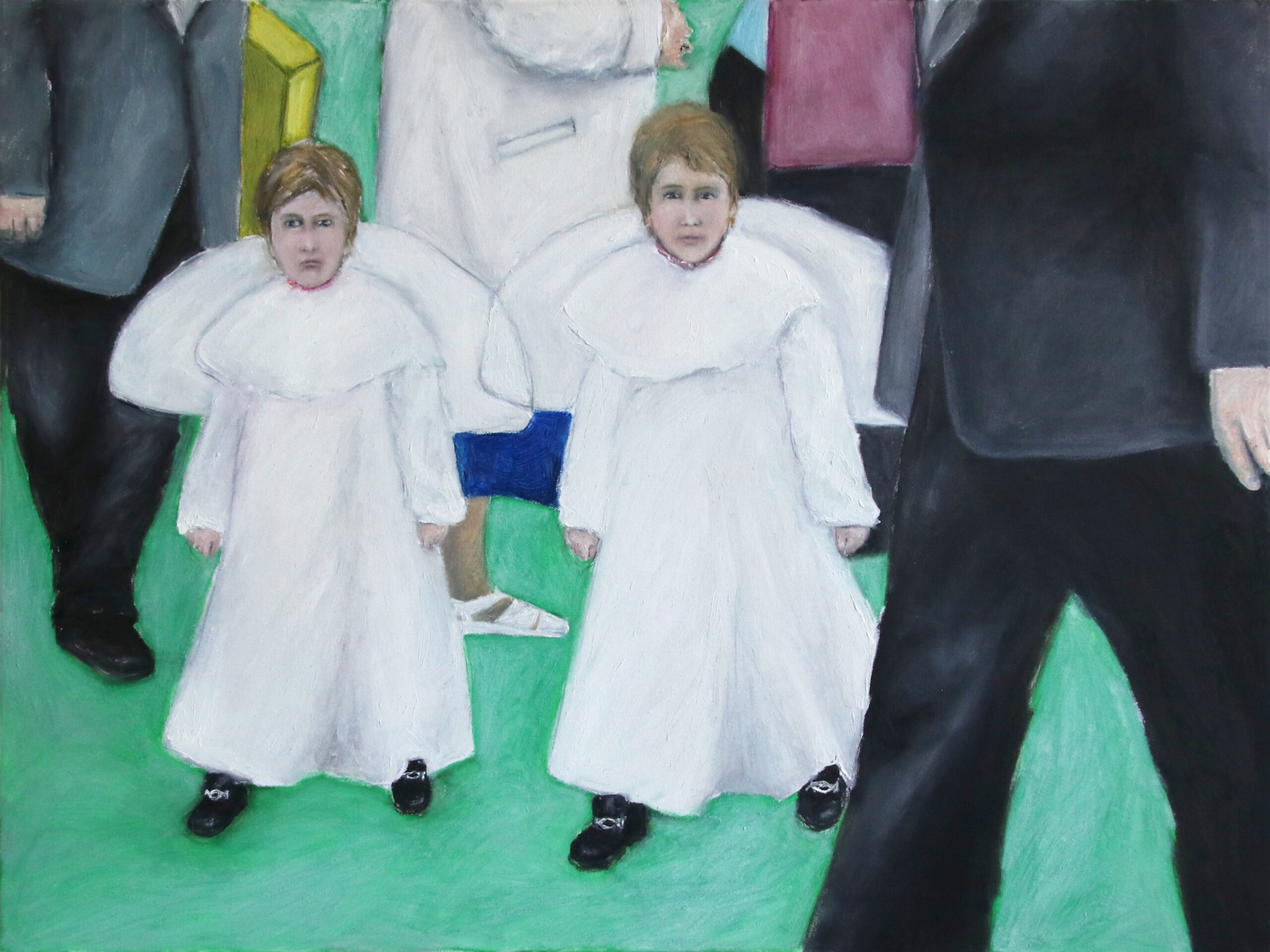 „Polnisches Mädchen 1“ 2006 © Andrea Freiberg, oil and acryl on canvas, 60 x 80 cm