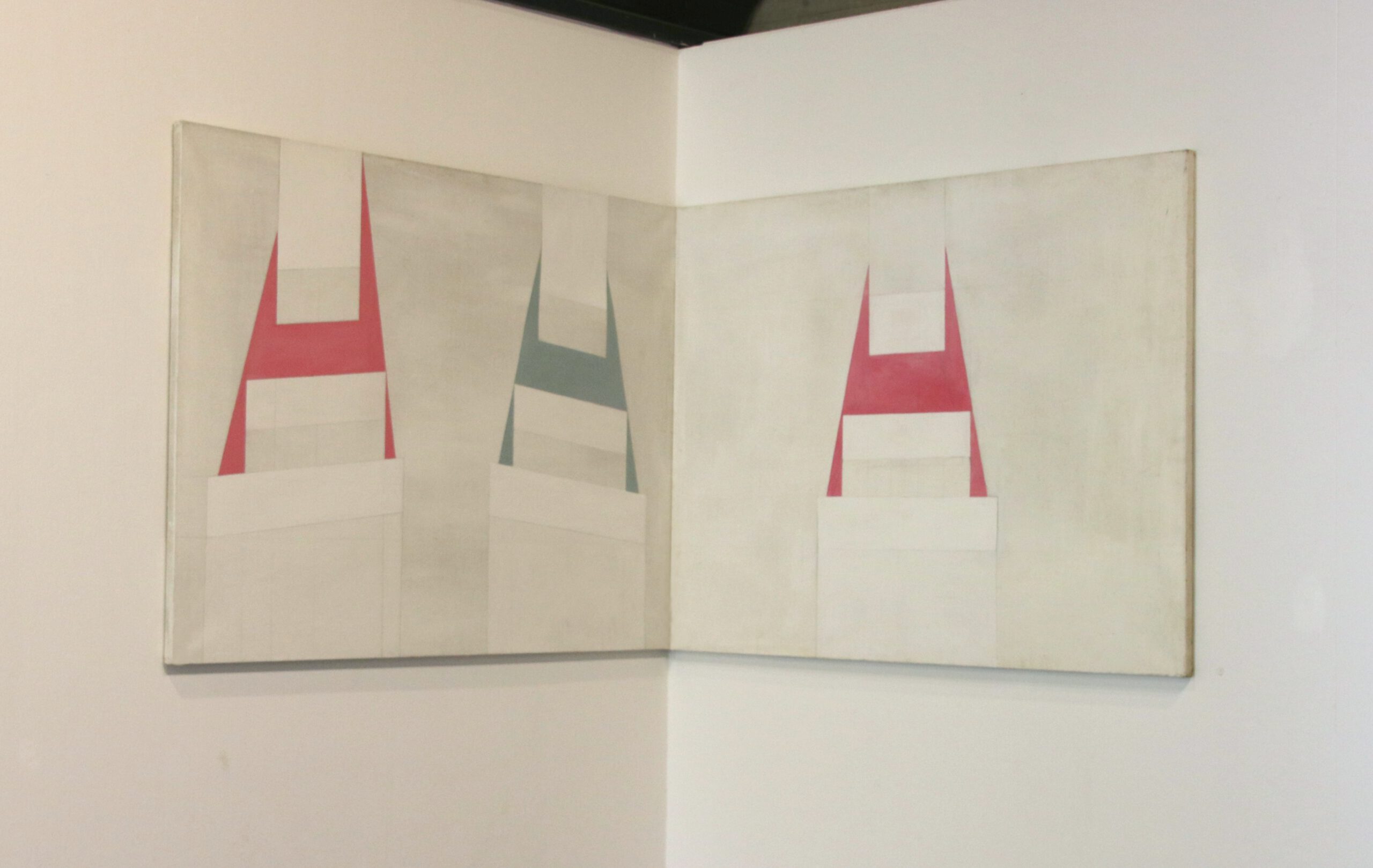 „DUO“ & „DIRIGENT“ 2004 © Andrea Freiberg, acryl on canvas, 100 x 130 cm