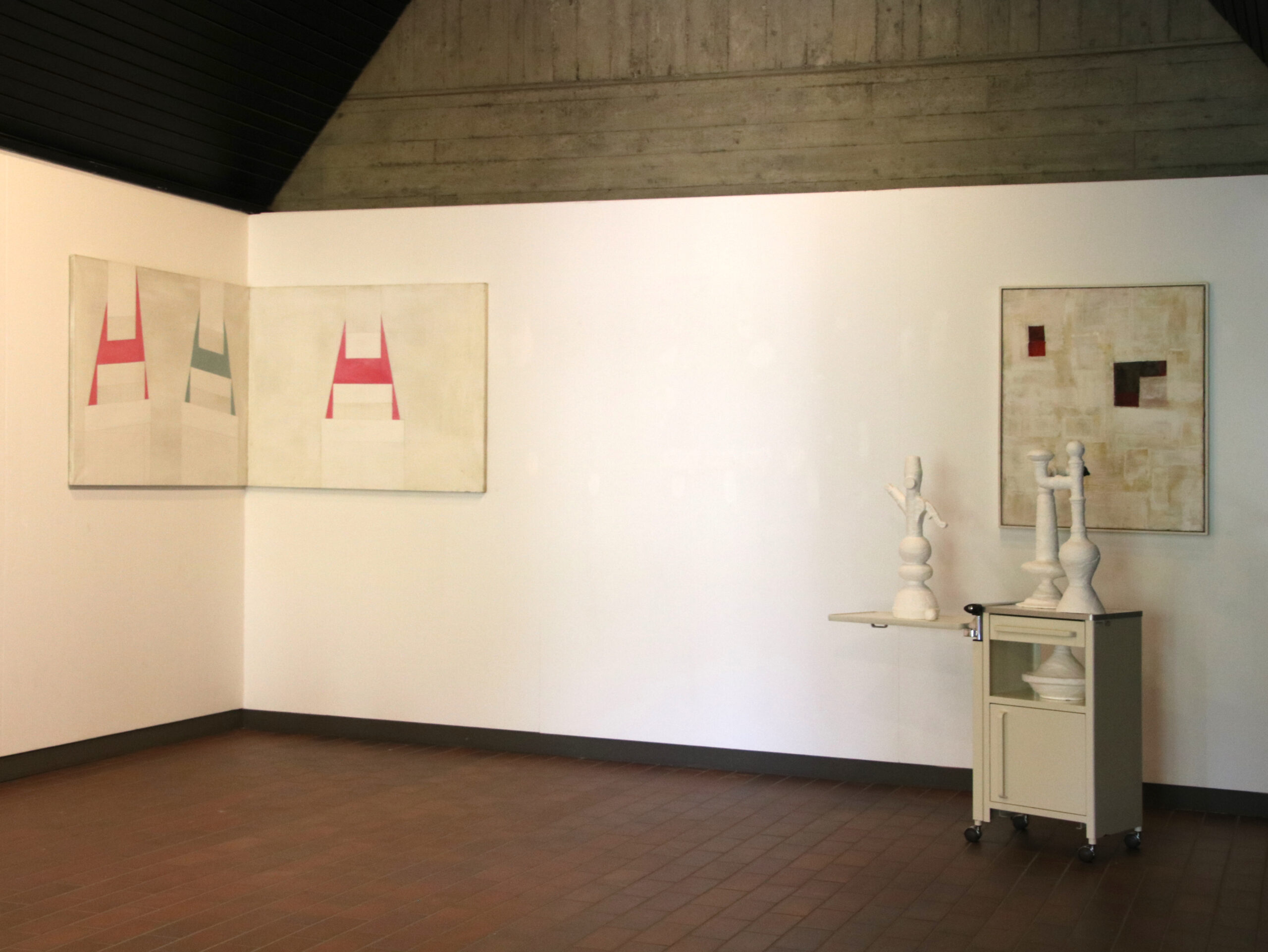 „DUO“ & „DIRIGENT“ 2004 © Andrea Freiberg, acryl on canvas, 100 x 130 cm